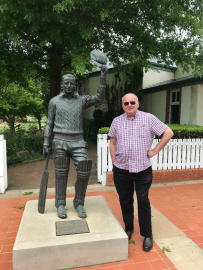 Andrew Appleby with Don Bradman